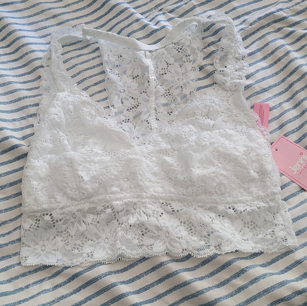 Bralette, NEW,  White, Size S